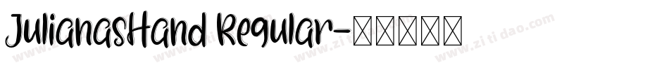 JulianasHand Regular字体转换